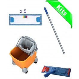 Kit de lavage avec seau et 5 franges languettes
